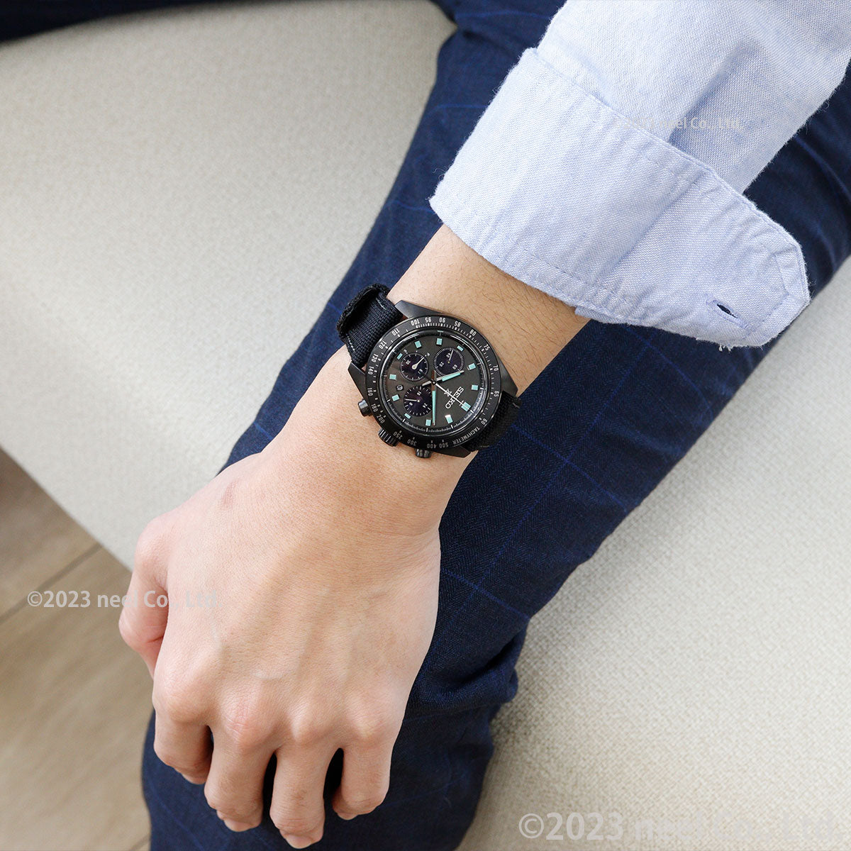 セイコー プロスペックス SBDL105 スピードタイマー ソーラークロノグラフ 腕時計 メンズ SEIKO PROSPEX SPEEDTIMER The Black Series Night Vision【2024 新作】
