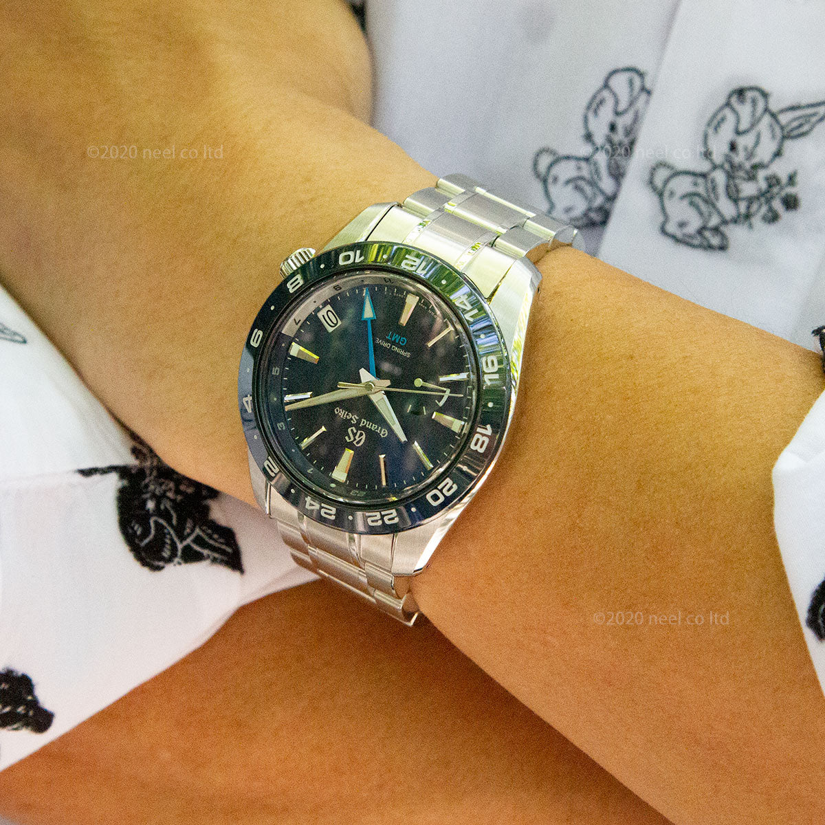 グランドセイコー SBGE255 スプリングドライブ GMT メンズ 腕時計 GRAND SEIKO ブルー【正規品】【60回分割手数料無料!】