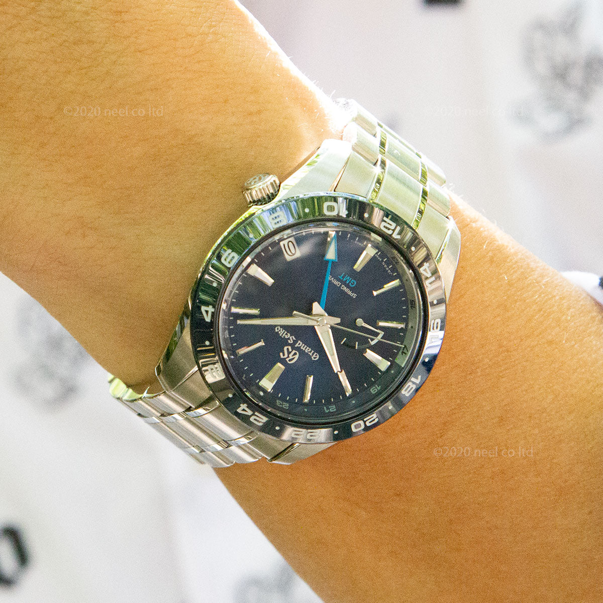 グランドセイコー SBGE255 スプリングドライブ GMT メンズ 腕時計 GRAND SEIKO ブルー【正規品】【60回分割手数料無料!】