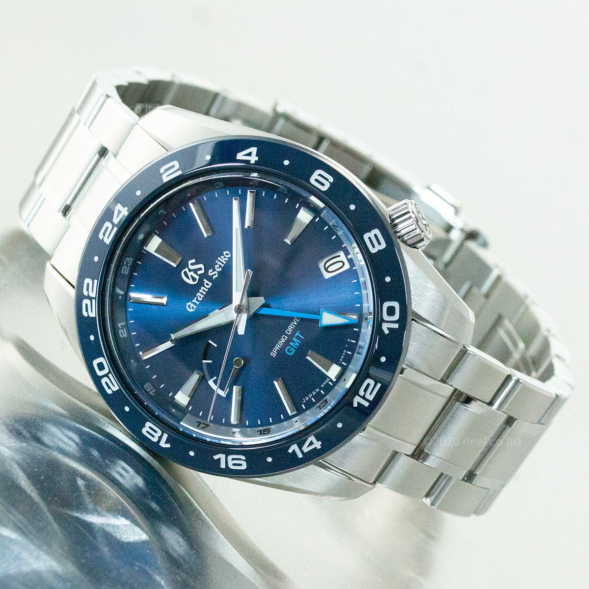グランドセイコー SBGE255 スプリングドライブ GMT メンズ 腕時計 GRAND SEIKO ブルー【正規品】【60回分割手数料無料!】