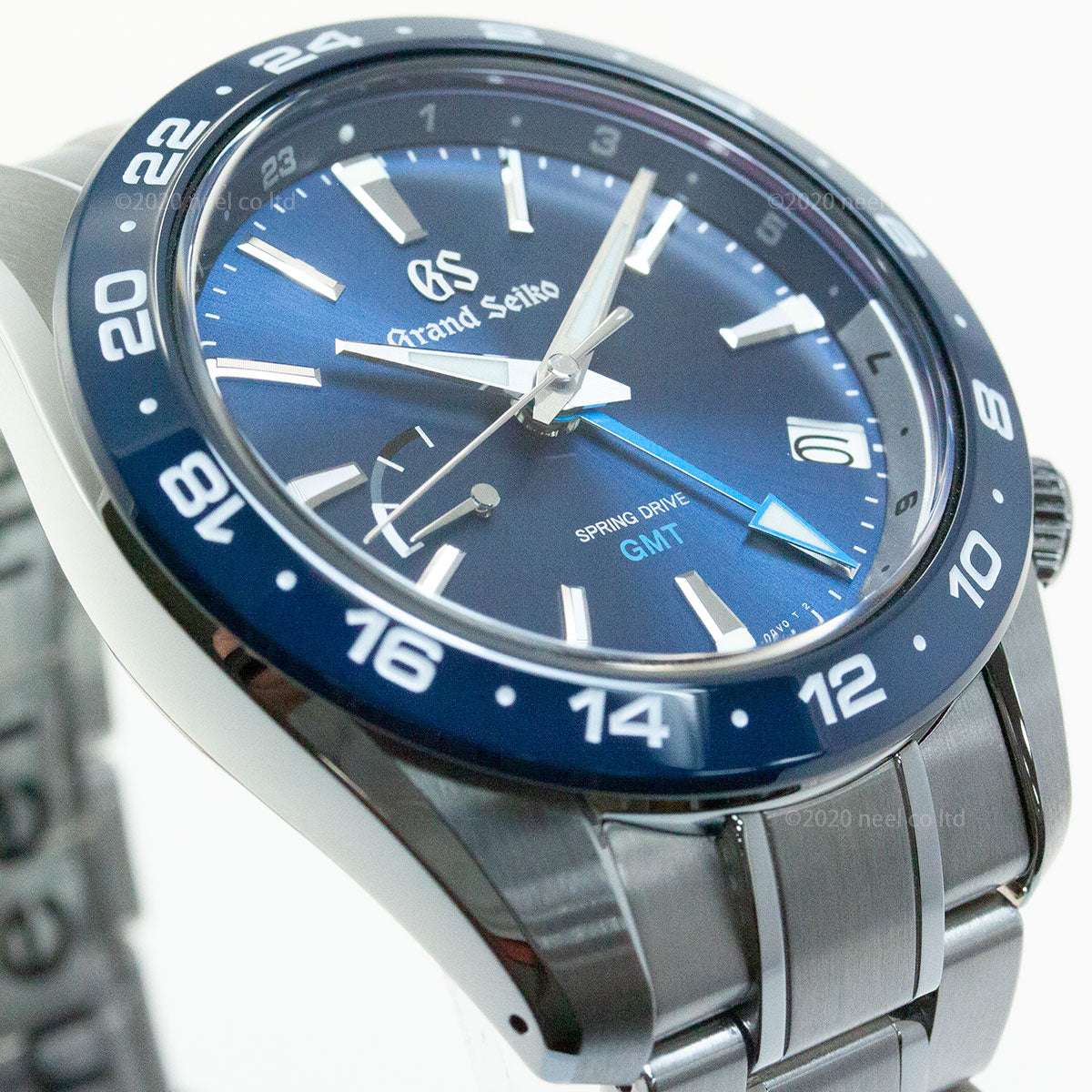グランドセイコー SBGE255 スプリングドライブ GMT メンズ 腕時計 GRAND SEIKO ブルー【正規品】【60回分割手数料無料!】