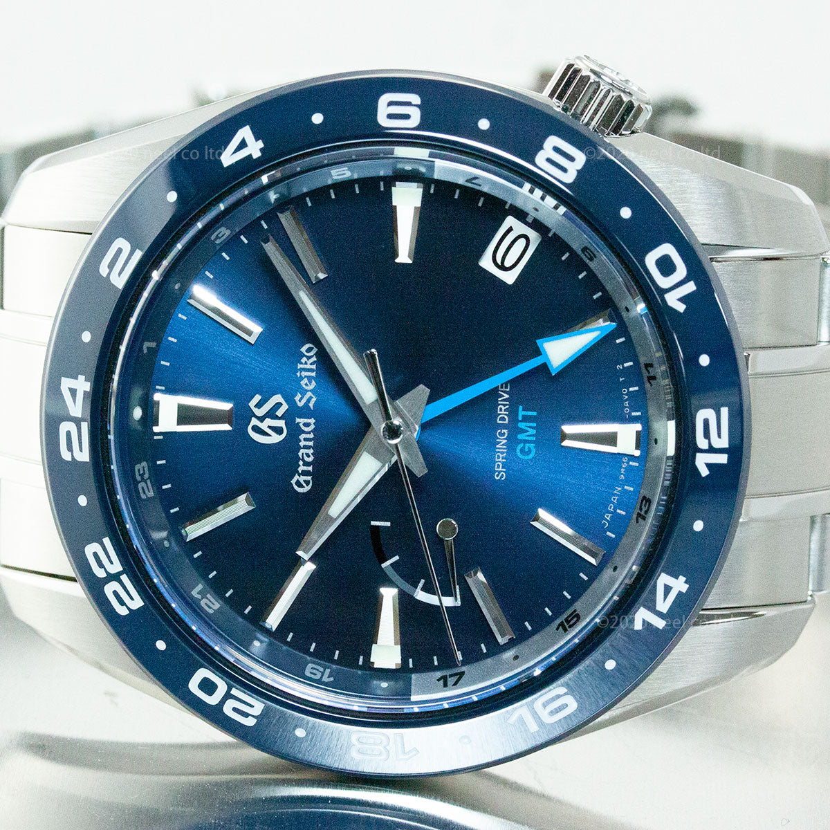 グランドセイコー SBGE255 スプリングドライブ GMT メンズ 腕時計 GRAND SEIKO ブルー【正規品】【60回分割手数料無料!】