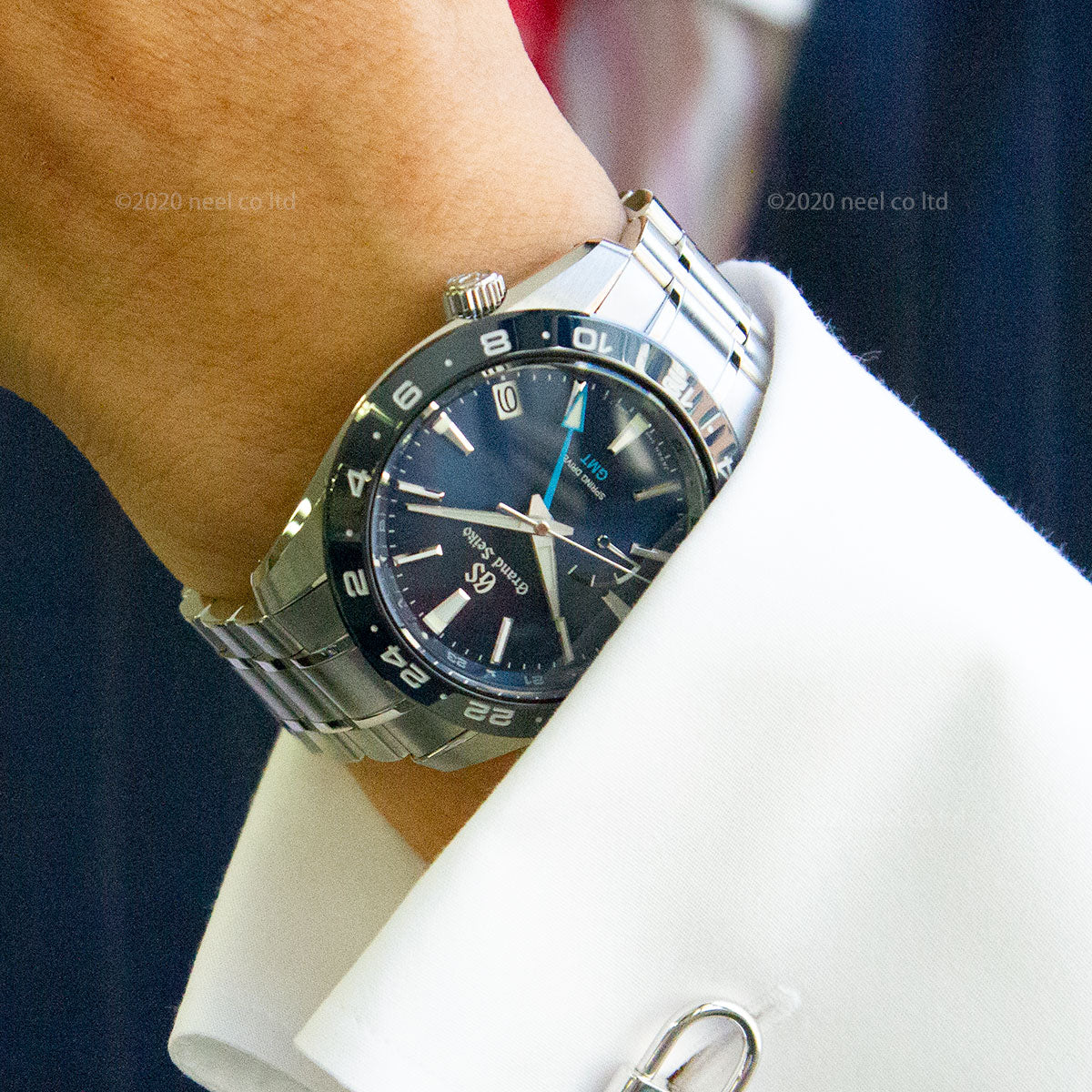 グランドセイコー SBGE255 スプリングドライブ GMT メンズ 腕時計 GRAND SEIKO ブルー【正規品】【60回分割手数料無料!】