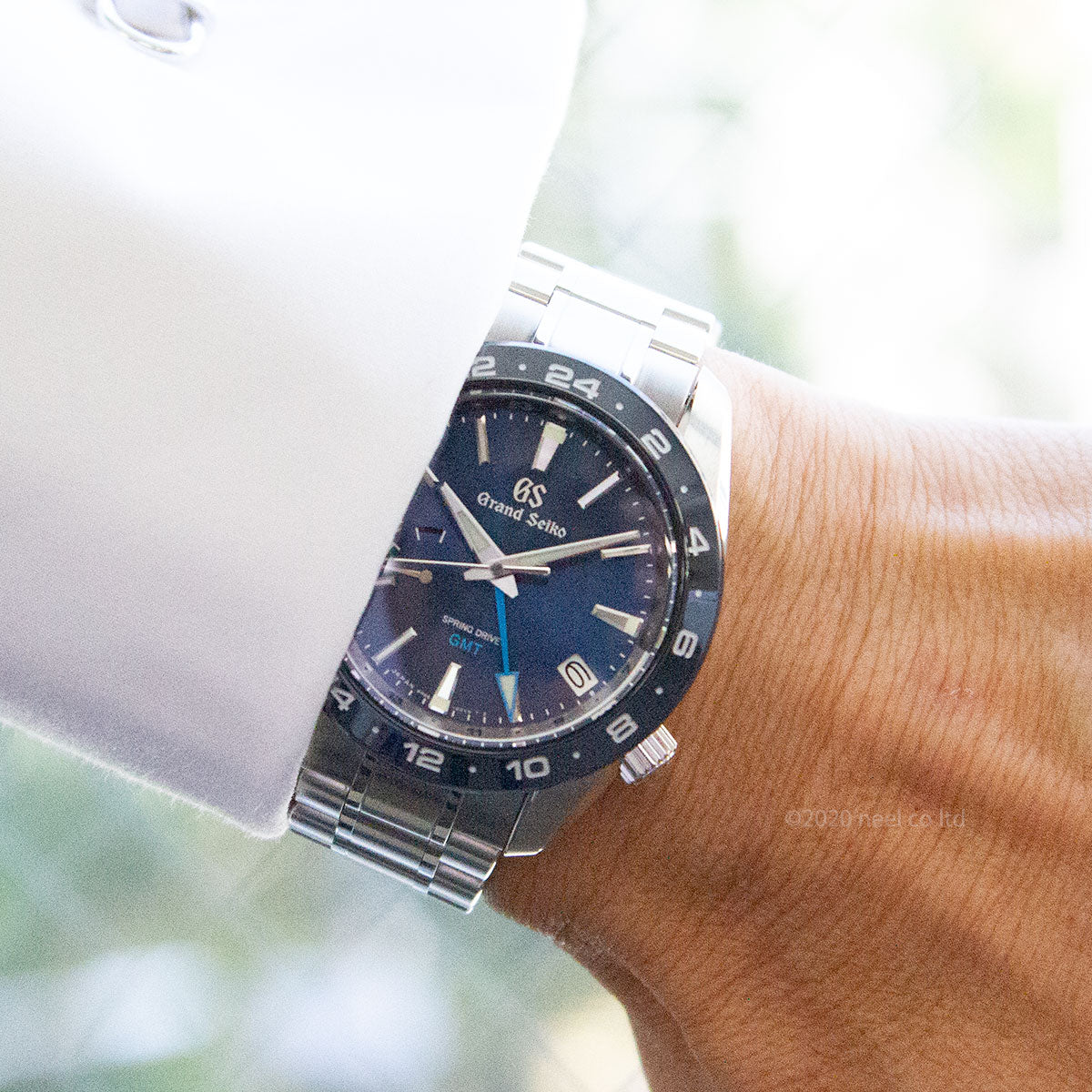 グランドセイコー SBGE255 スプリングドライブ GMT メンズ 腕時計 GRAND SEIKO ブルー【正規品】【60回分割手数料無料!】