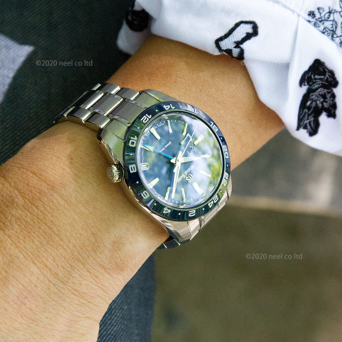 グランドセイコー SBGE255 スプリングドライブ GMT メンズ 腕時計 GRAND SEIKO ブルー【正規品】【60回分割手数料無料!】