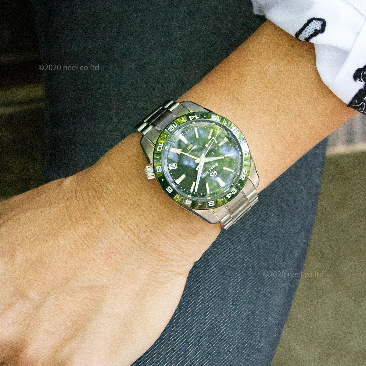 グランドセイコー SBGE257 スプリングドライブ GMT メンズ 腕時計 GRAND SEIKO グリーン【正規品】【60回分割手数料無料!】