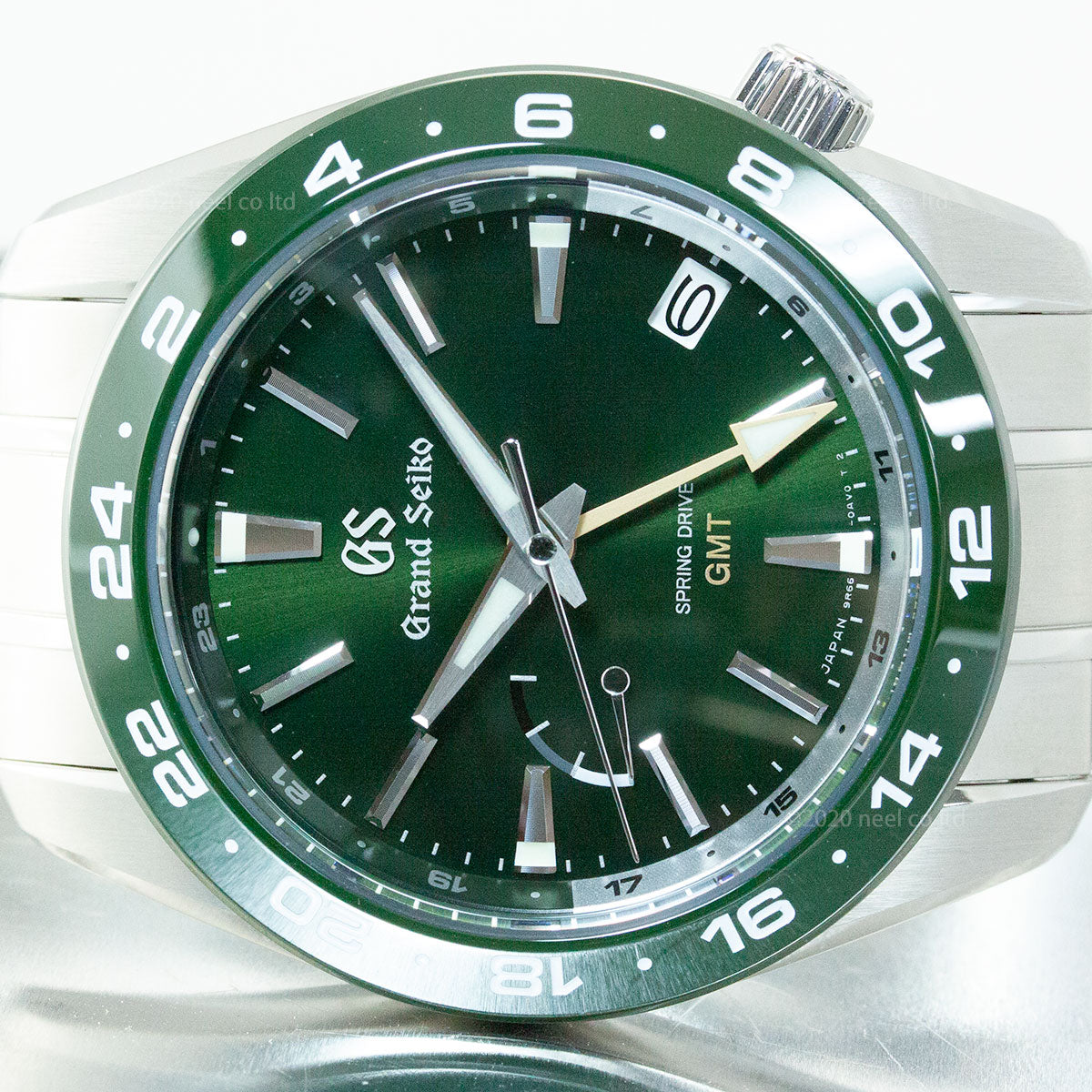グランドセイコー SBGE257 スプリングドライブ GMT メンズ 腕時計 GRAND SEIKO グリーン【正規品】【60回分割手数料無料!】