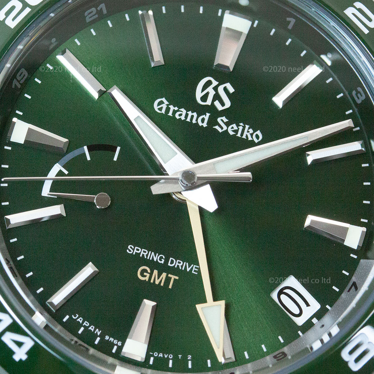 グランドセイコー SBGE257 スプリングドライブ GMT メンズ 腕時計 GRAND SEIKO グリーン【正規品】【60回分割手数料無料!】