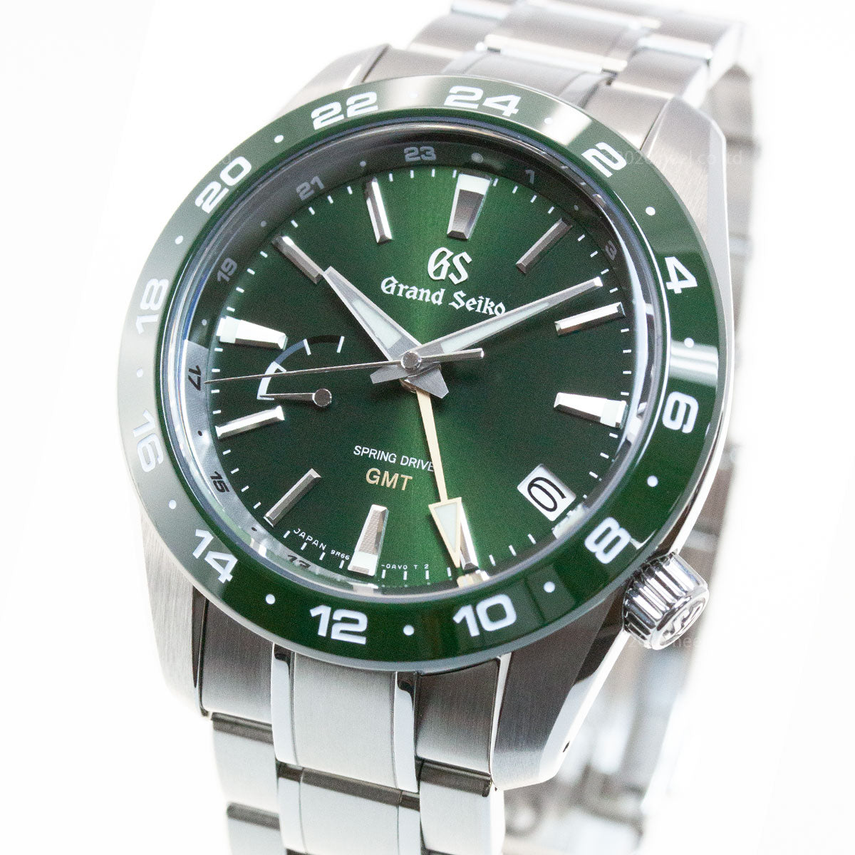 グランドセイコー SBGE257 スプリングドライブ GMT メンズ 腕時計 GRAND SEIKO グリーン【正規品】【60回分割手数料無料!】