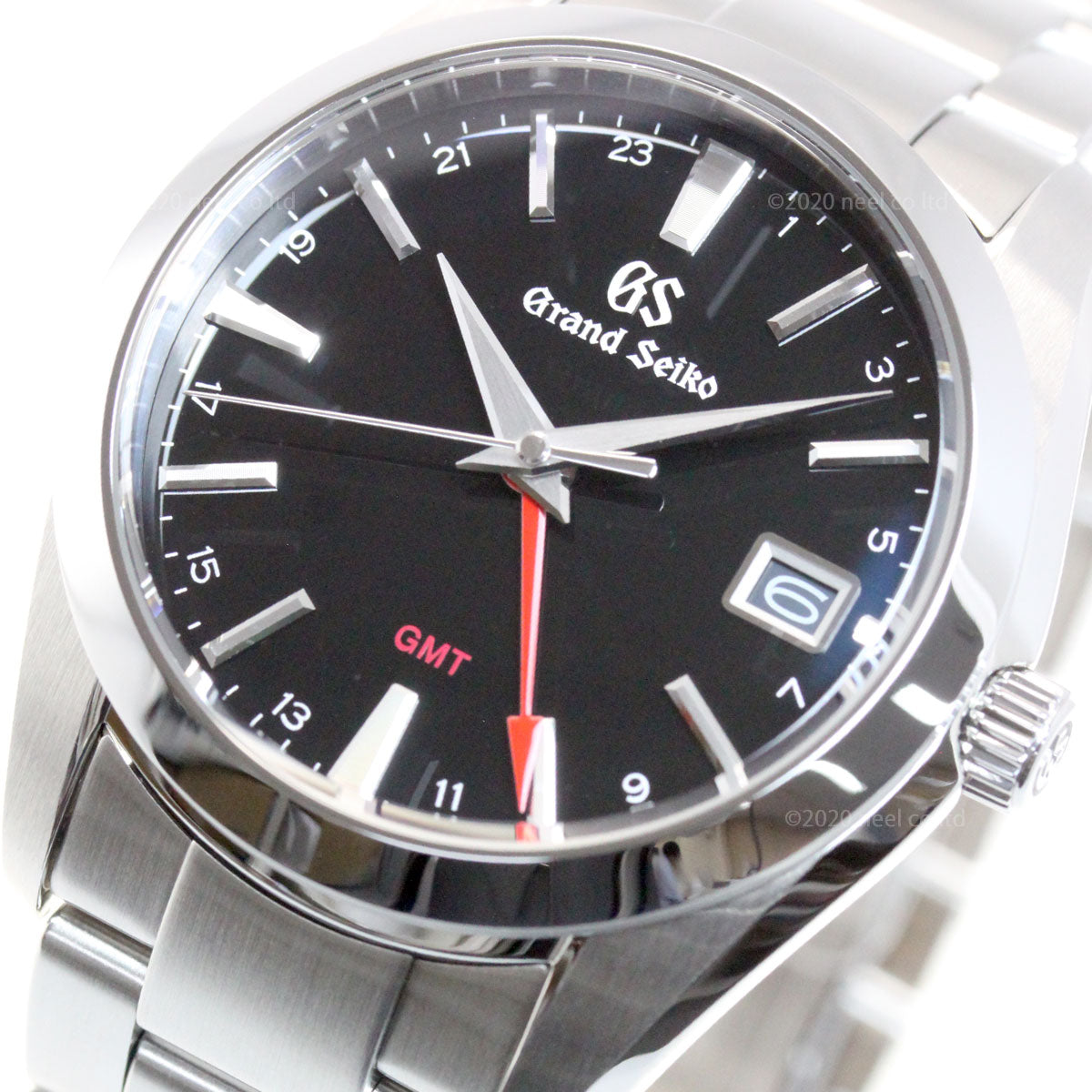 【36回分割手数料無料！】グランドセイコー 9Fクオーツ GMT メンズ 腕時計 SBGN013 ブラック メタルベルト カレンダー スクリューバック 9F86【正規品】
