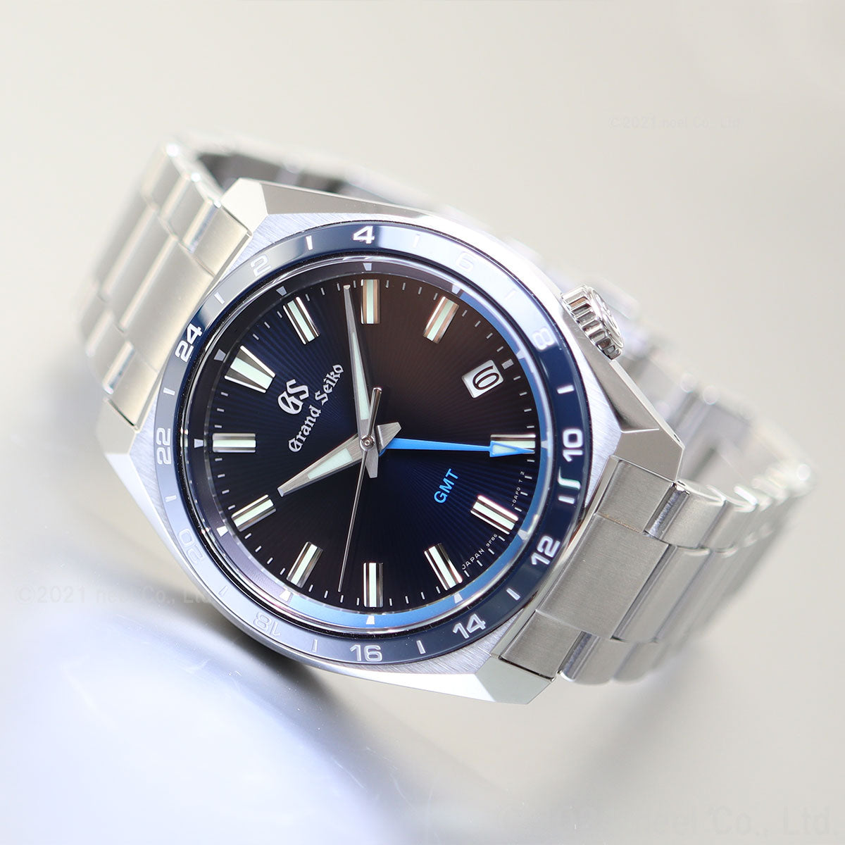 グランドセイコー 9F クオーツ GMT SBGN021 メンズ 腕時計 強化耐磁 ブルー GRAND SEIKO 9F86【60回分割手数料無料!】