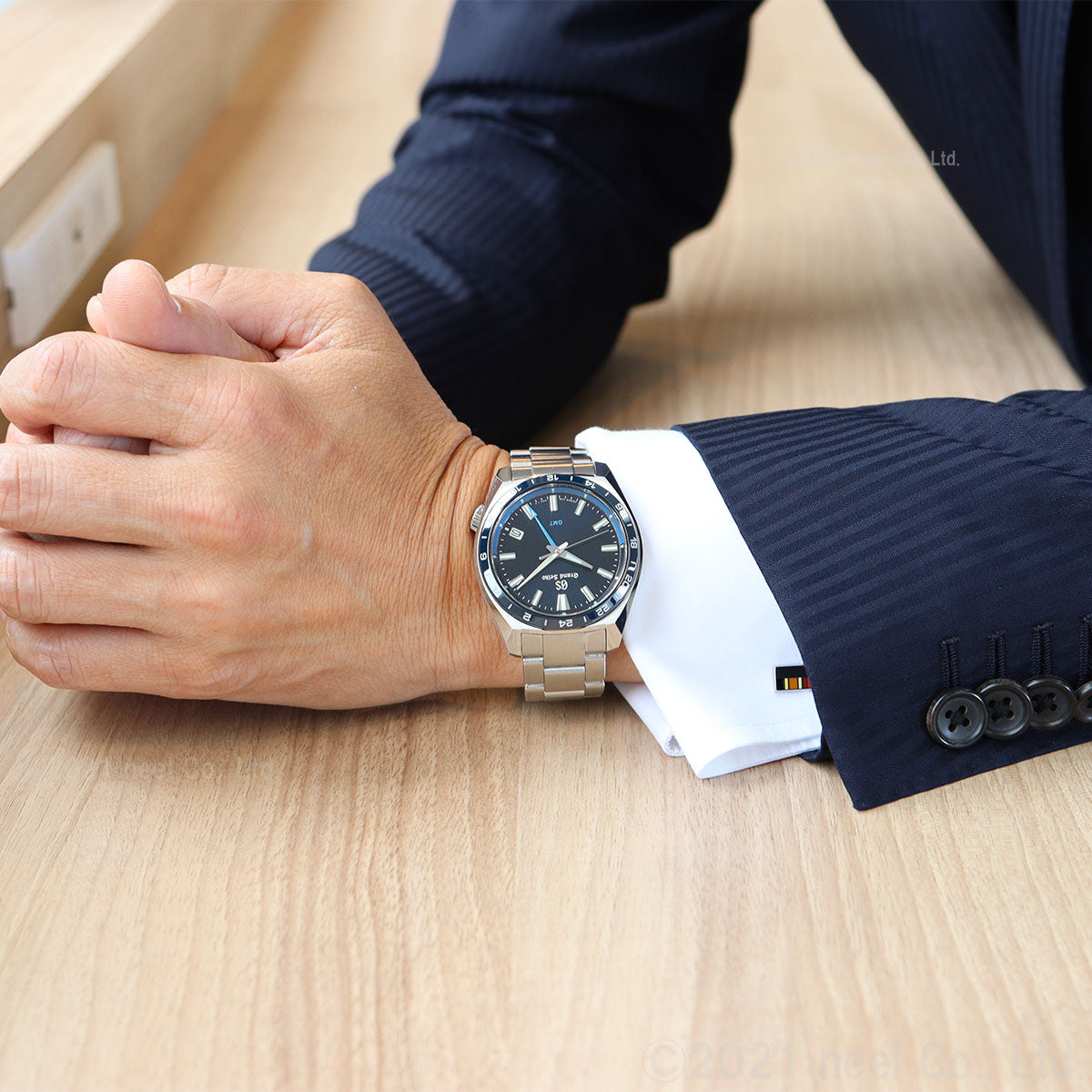 グランドセイコー 9F クオーツ GMT SBGN021 メンズ 腕時計 強化耐磁 ブルー GRAND SEIKO 9F86【60回分割手数料無料!】