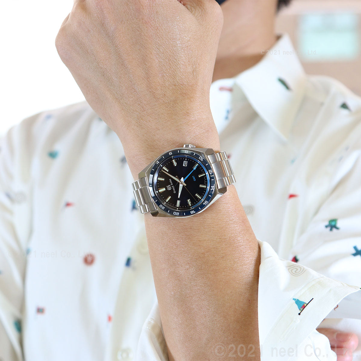 グランドセイコー 9F クオーツ GMT SBGN021 メンズ 腕時計 強化耐磁 ブルー GRAND SEIKO 9F86【60回分割手数料無料!】