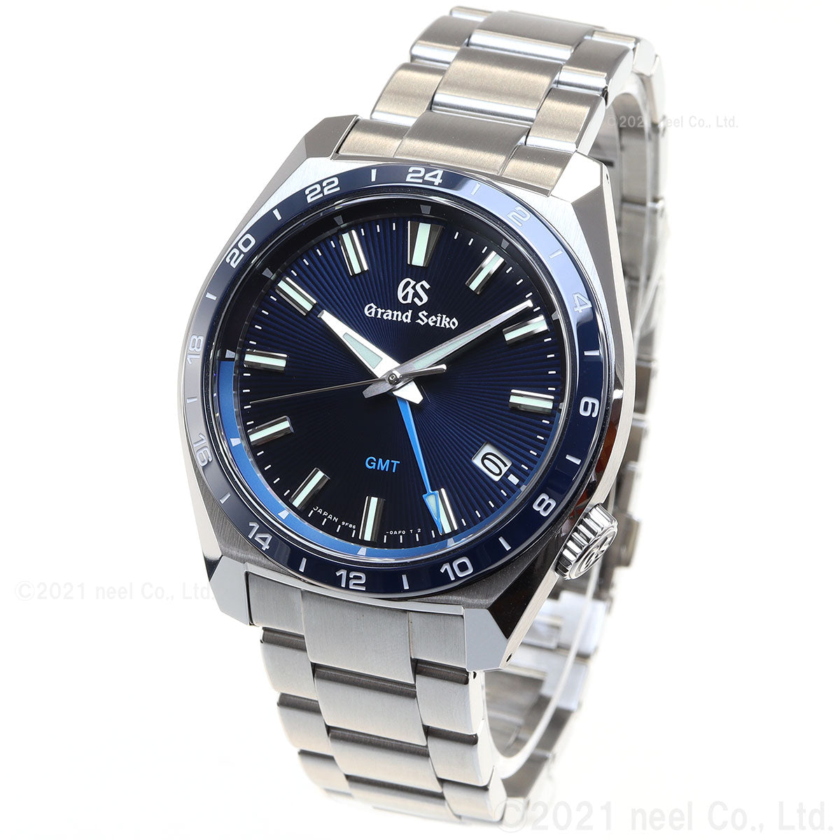 グランドセイコー 9F クオーツ GMT SBGN021 メンズ 腕時計 強化耐磁 ブルー GRAND SEIKO 9F86【60回分割手数料無料!】