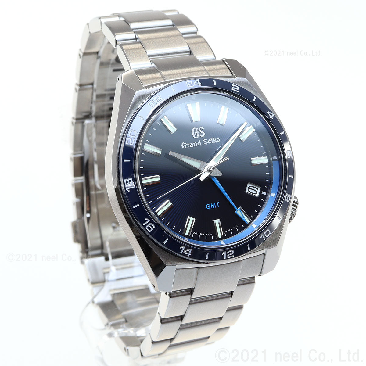グランドセイコー 9F クオーツ GMT SBGN021 メンズ 腕時計 強化耐磁 ブルー GRAND SEIKO 9F86【60回分割手数料無料!】