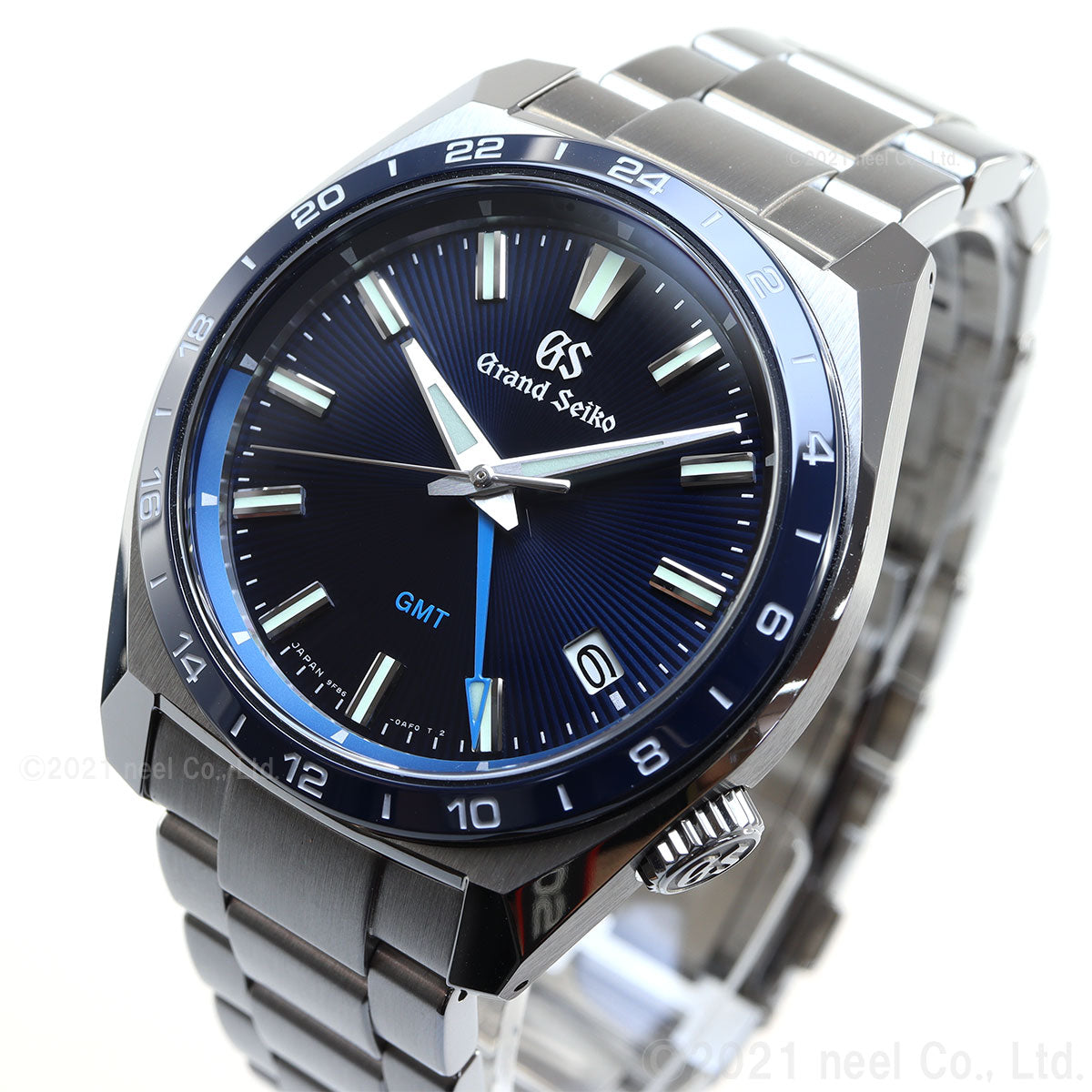 グランドセイコー 9F クオーツ GMT SBGN021 メンズ 腕時計 強化耐磁 ブルー GRAND SEIKO 9F86【60回分割手数料無料!】