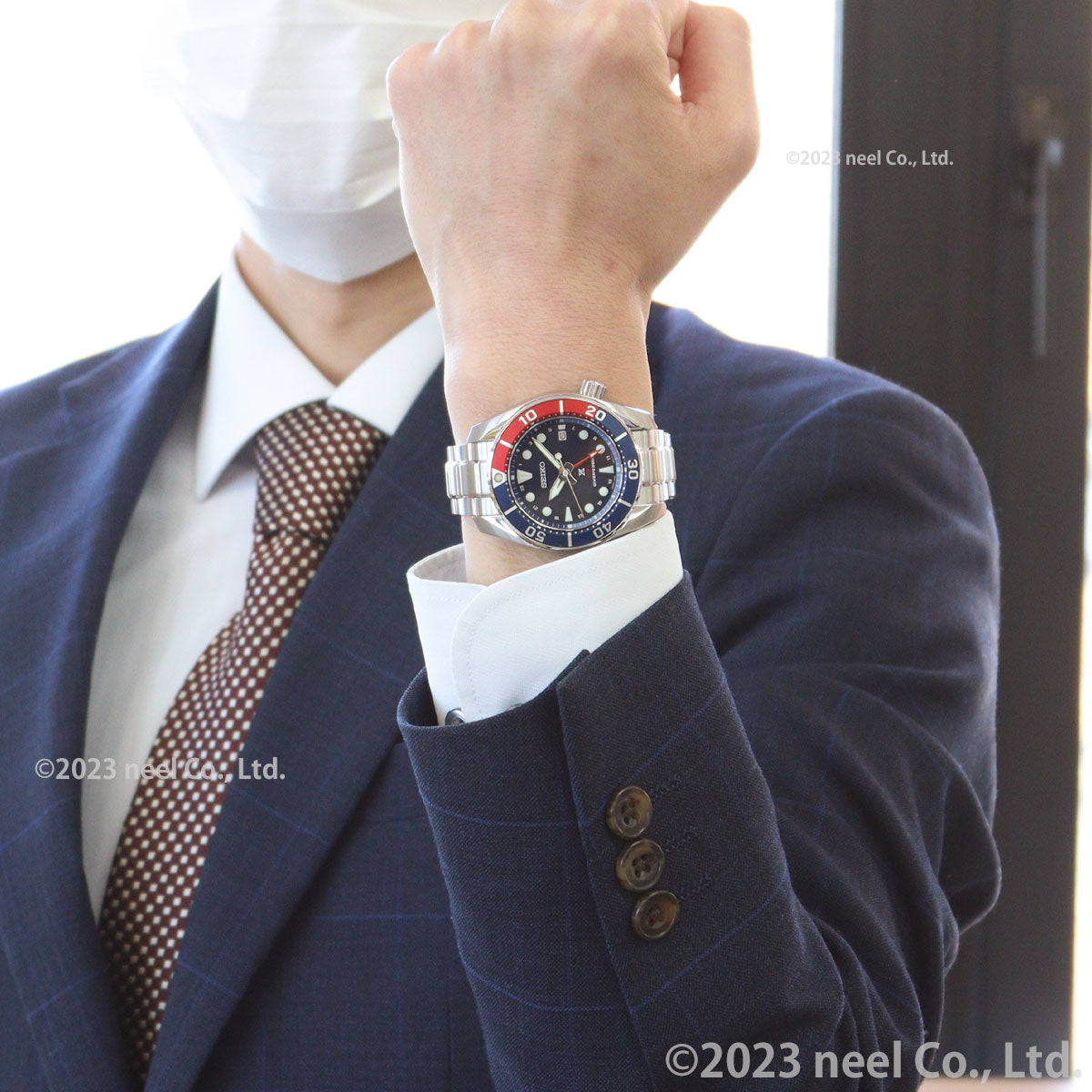 セイコー プロスペックス SEIKO PROSPEX ダイバースキューバ ソーラー 腕時計 メンズ スモウ SUMO GMT SBPK005