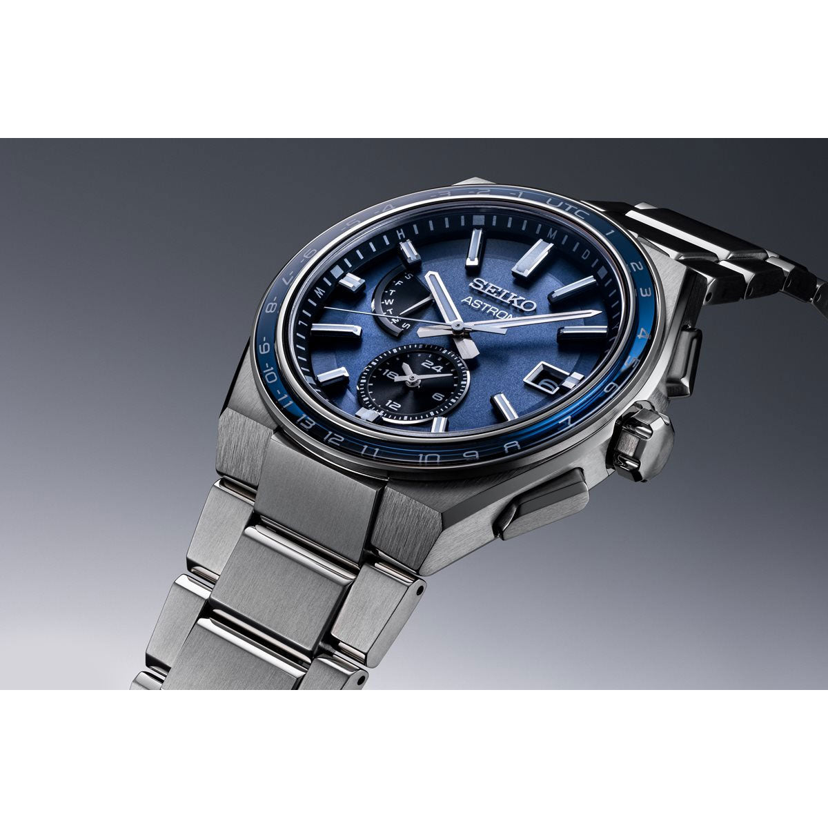 セイコー アストロン ネクスター SBXY037 NEXTER メンズ 腕時計 ソーラー 電波 ワールドタイム ブルーグレー 日本製 SEIKO ASTRON