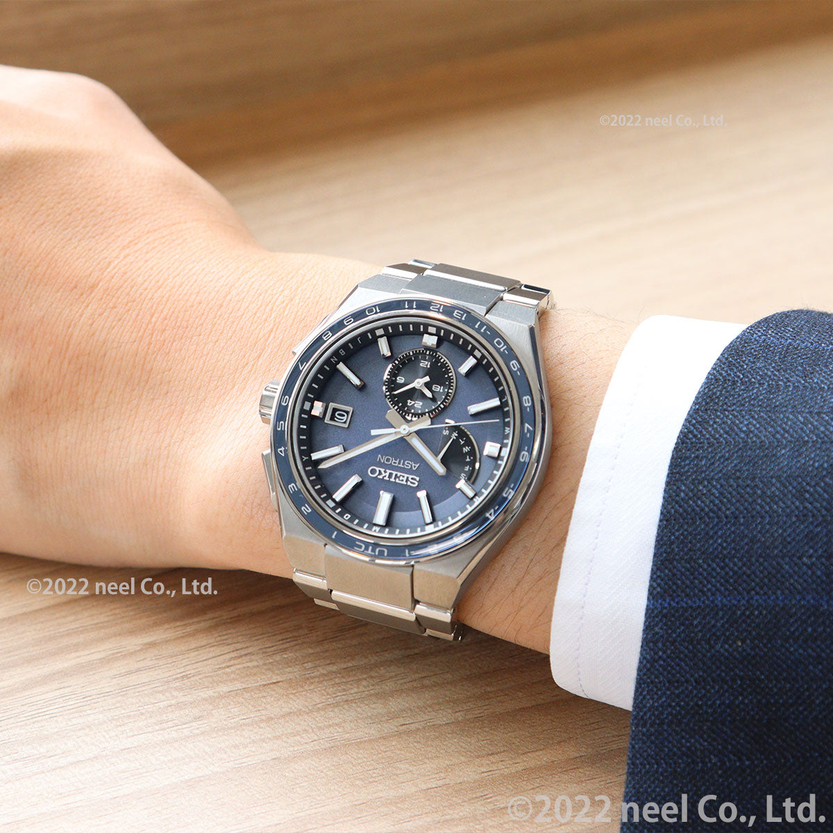 セイコー アストロン ネクスター SBXY037 NEXTER メンズ 腕時計 ソーラー 電波 ワールドタイム ブルーグレー 日本製 SEIKO ASTRON