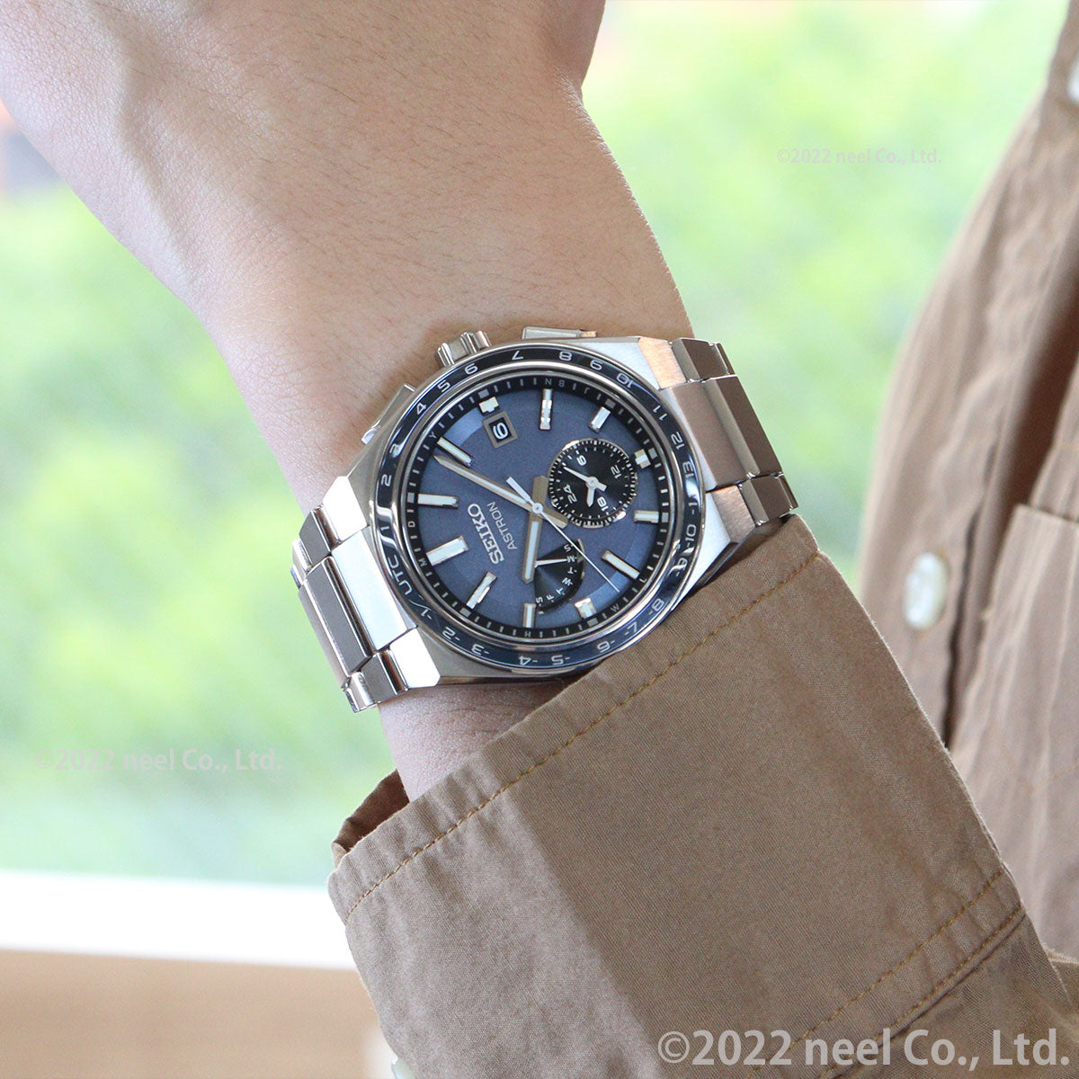 セイコー アストロン ネクスター SBXY037 NEXTER メンズ 腕時計 ソーラー 電波 ワールドタイム ブルーグレー 日本製 SEIKO ASTRON