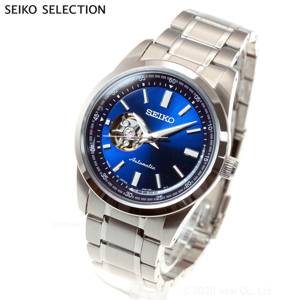 セイコー セレクション SEIKO SELECTION メカニカル 自動巻き 腕時計 メンズ セミスケルトン SCVE051
