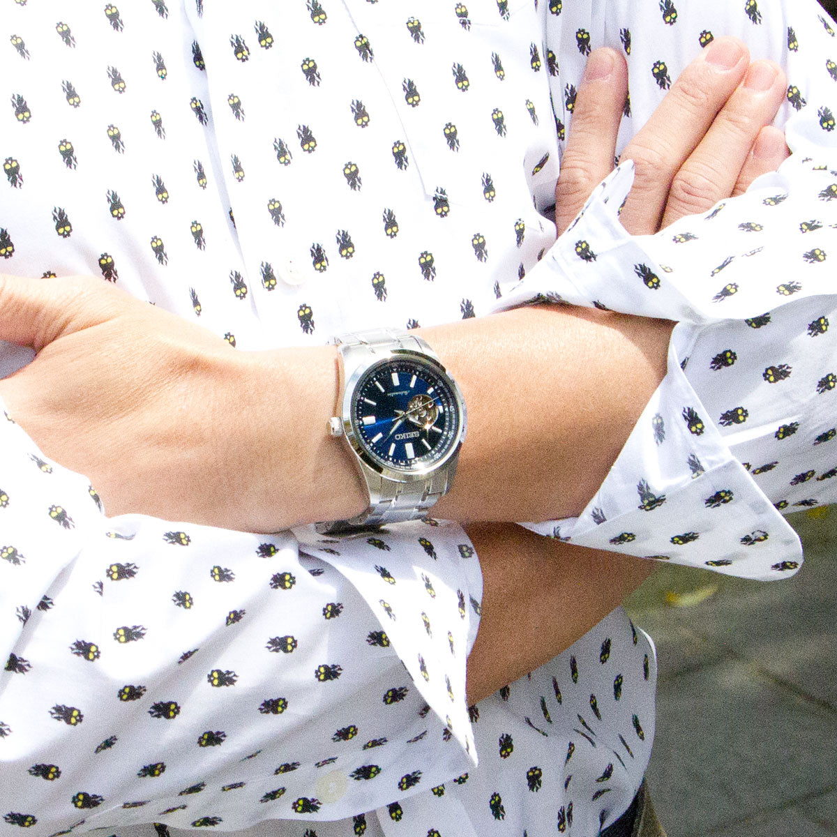 セイコー セレクション SEIKO SELECTION メカニカル 自動巻き 腕時計 メンズ セミスケルトン SCVE051