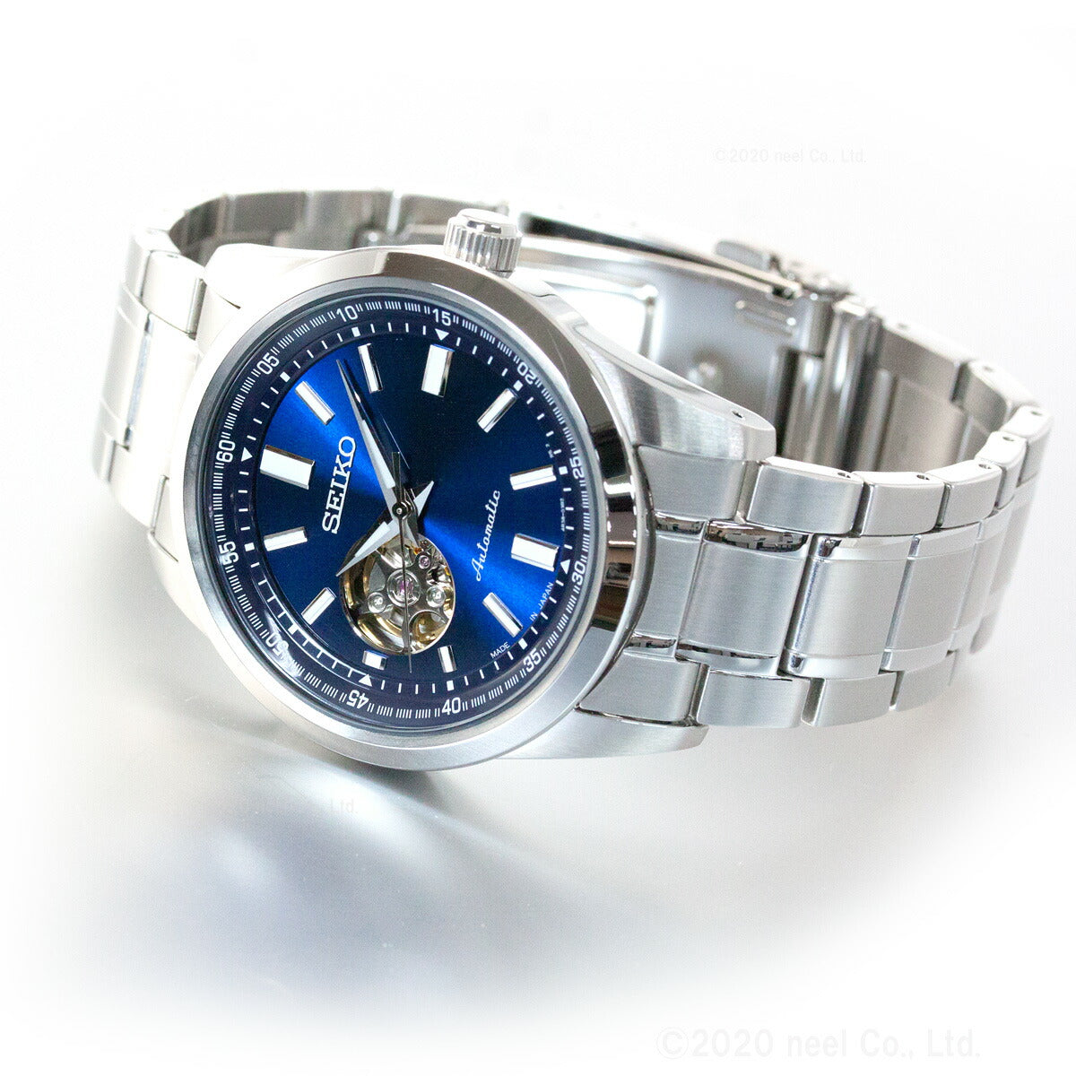 セイコー セレクション SEIKO SELECTION メカニカル 自動巻き 腕時計 メンズ セミスケルトン SCVE051