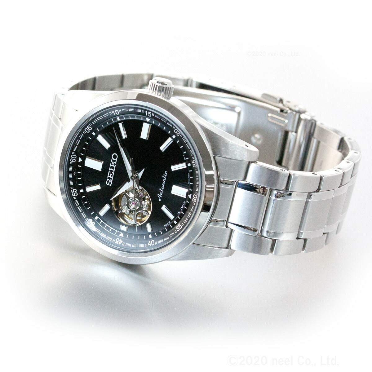 セイコー セレクション SEIKO SELECTION メカニカル 自動巻き 腕時計 メンズ セミスケルトン SCVE053