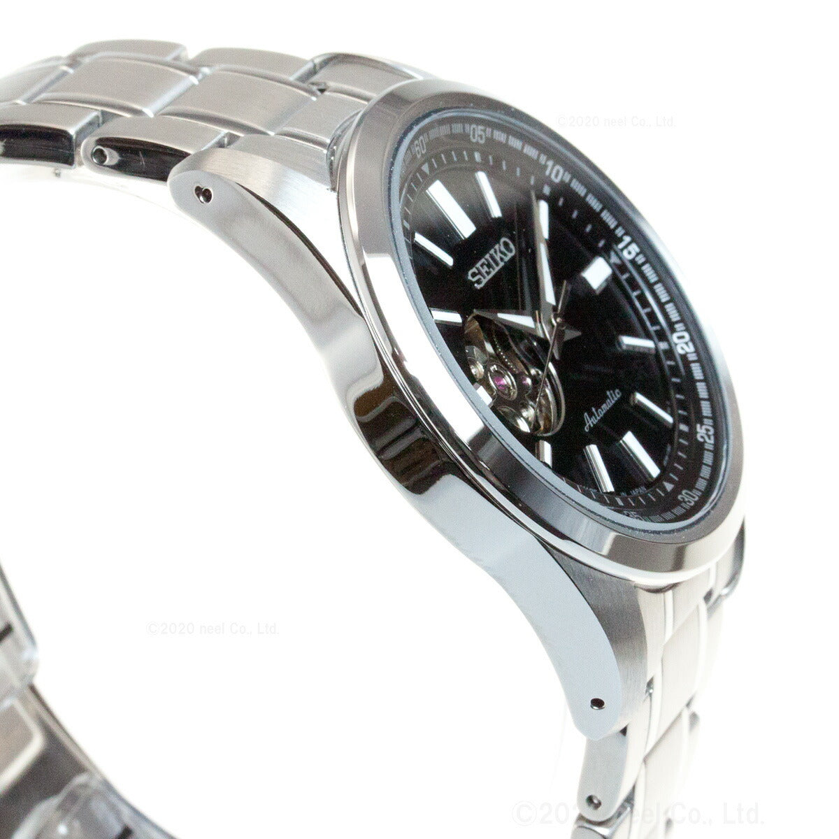 セイコー セレクション SEIKO SELECTION メカニカル 自動巻き 腕時計 メンズ セミスケルトン SCVE053