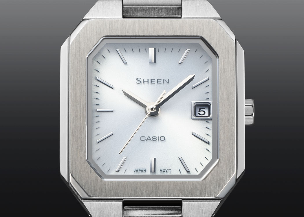 カシオ シーン CASIO SHEEN ソーラー 腕時計 レディース SHS-4528J-7AJF シルバー