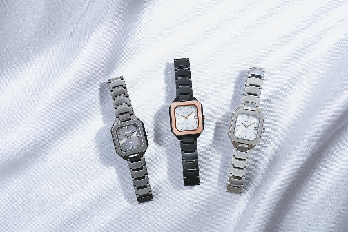 カシオ シーン CASIO SHEEN ソーラー 腕時計 レディース SHS-4528J-7AJF シルバー