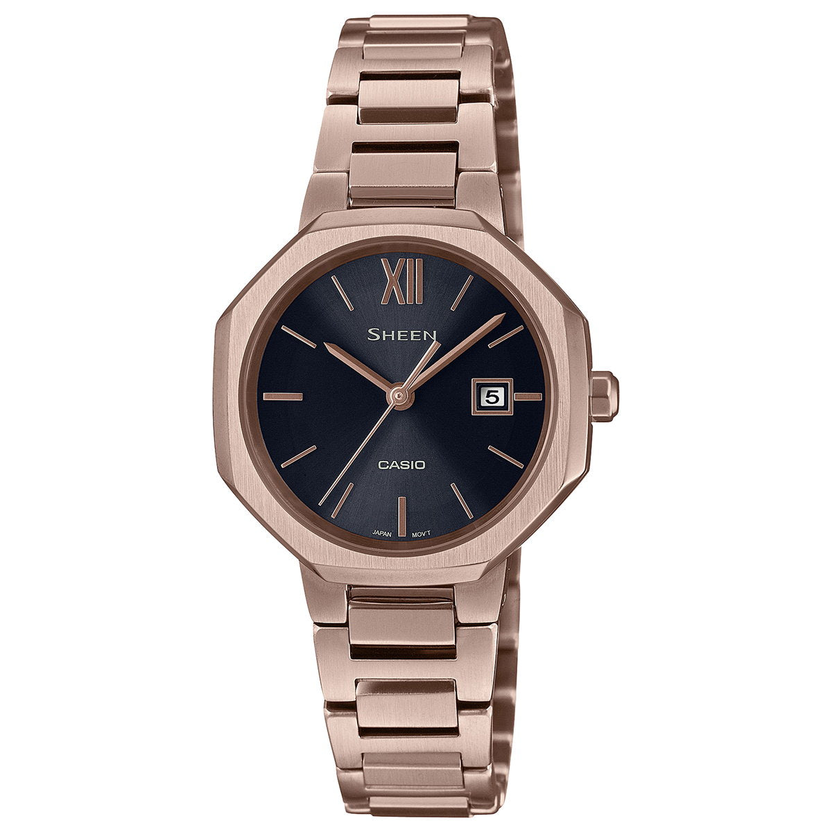 カシオ シーン CASIO SHEEN ソーラー 腕時計 レディース Solar Sapphire SHS-4529CG-1AJF ピーチゴールド
