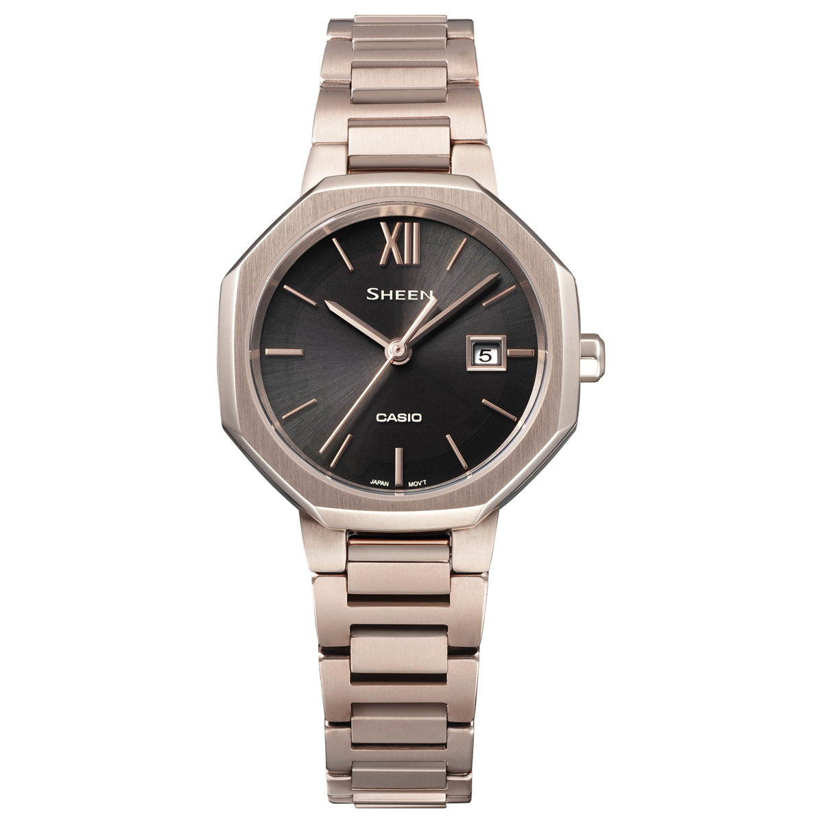 カシオ シーン CASIO SHEEN ソーラー 腕時計 レディース Solar Sapphire SHS-4529CG-1AJF ピーチゴールド