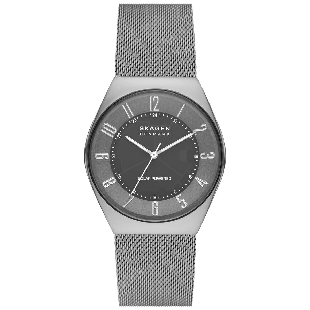 スカーゲン SKAGEN 腕時計 メンズ GRENEN SOLAR POWERED グレネン ソーラーパワー SKW6836 チャコール ステンレス メッシュ