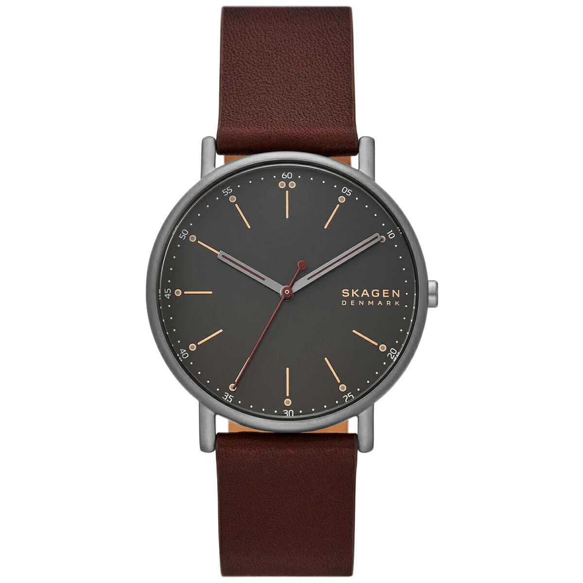スカーゲン SKAGEN 腕時計 メンズ SIGNATUR シグネチャー SKW6860 三針 チェリーウッド レザー