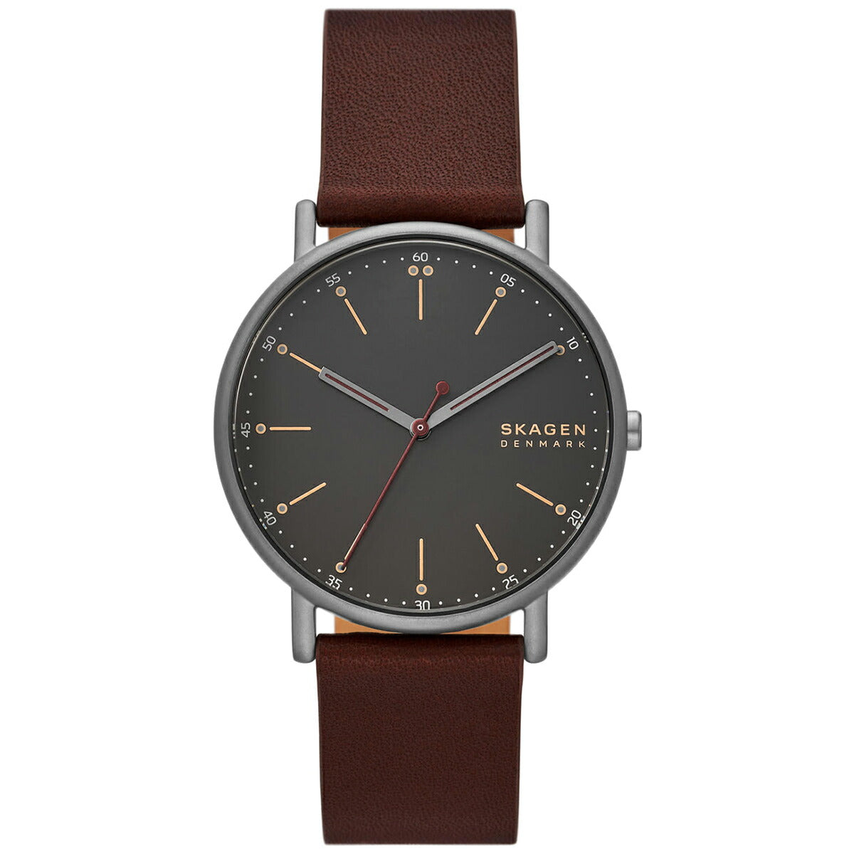 スカーゲン SKAGEN 腕時計 メンズ SIGNATUR シグネチャー SKW6860 三針 チェリーウッド レザー