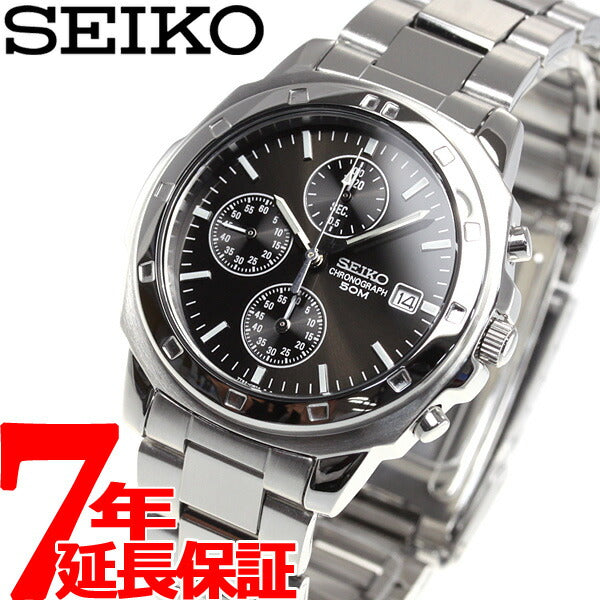 セイコー SEIKO 逆輸入 クロノグラフ ブラック SEIKO 腕時計 SND191 