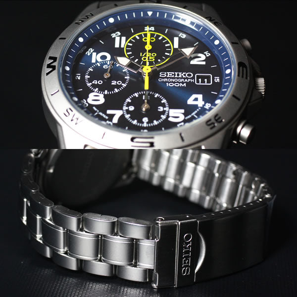 セイコー逆輸入 SEIKO 腕時計 クロノグラフ SND379P1【クオーツ】【レア】【W30608】【正規品】