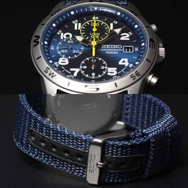 セイコーSEIKO逆輸入 腕時計 ミリタリー クロノグラフ SND379P2【クオーツ】【レア】【W30608】【正規品】