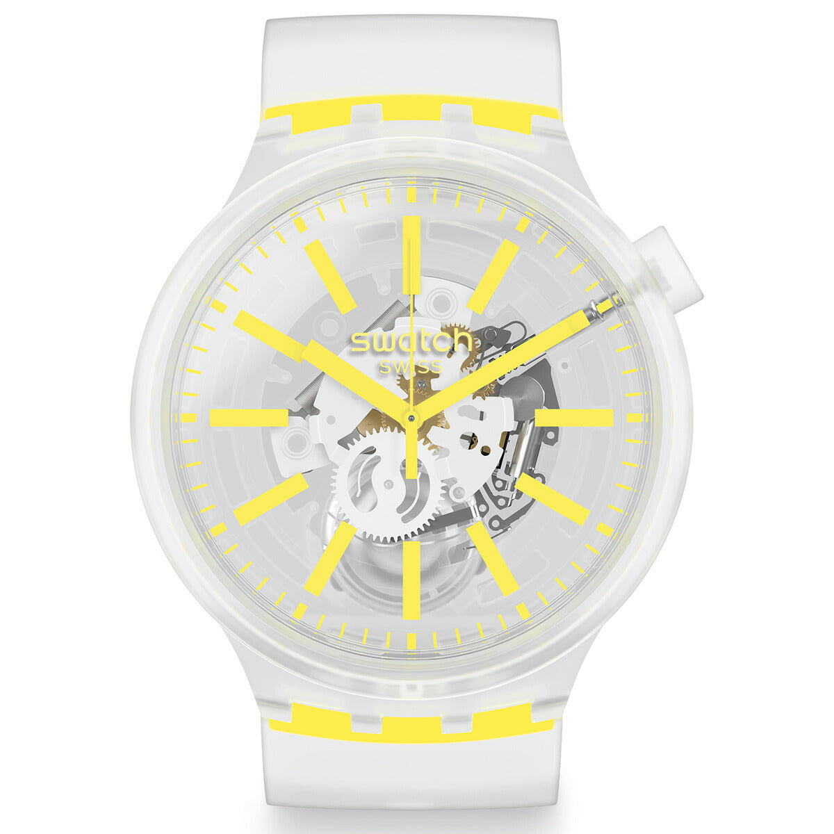 swatch スウォッチ 腕時計 メンズ レディース オリジナルズ ビックボールド イエローインジェリー Originals Big Bold YELLOWINJELLY SO27E103