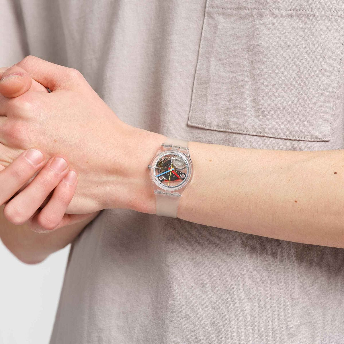 swatch スウォッチ 腕時計 メンズ レディース オリジナルズ ジェント クリアリー・ジェント Originals Gent CLEARLY GENT SO28K100-S06