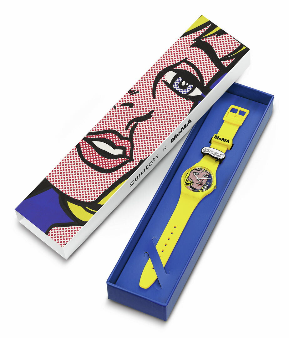 swatch x MoMA コラボ REVERIE BY ROY LICHTENSTEIN THE WATCH ロイ・リキテンスタイン 生誕100年記念 スウォッチ 腕時計 SO28Z117