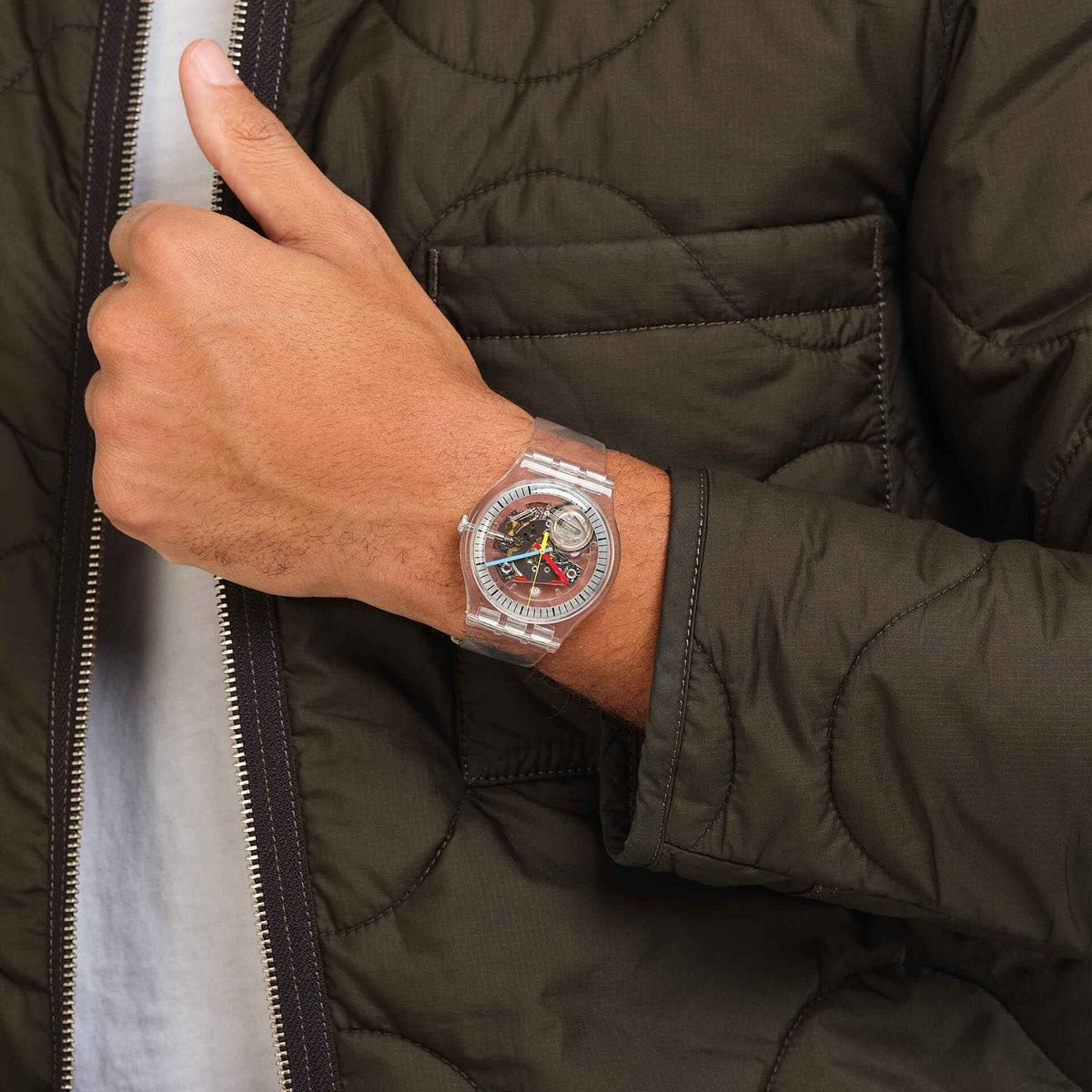 swatch スウォッチ 腕時計 メンズ レディース オリジナルズ クリアリー・ニュー・ジェント Originals New Gent CLEARLY NEW GENT SO29K100-S06