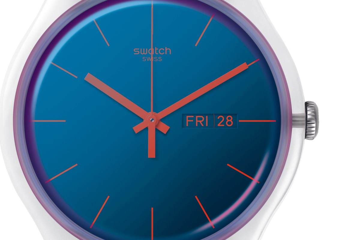 swatch スウォッチ 腕時計 メンズ レディース オリジナルズ ニュージェント ポーラブルー Originals New Gent POLABLUE SO29K702-S14