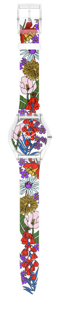 swatch スウォッチ 腕時計 メンズ レディース スキン クラシック バイオソース 花柄 SKIN CLASSIC BIOSOURCED BOTANICAL PARADISE SWATCHPAY! SS08K110