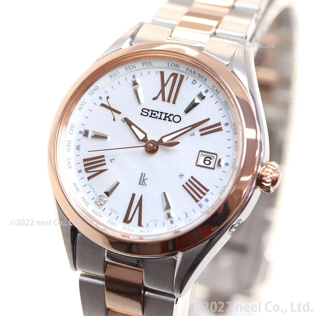 セイコー ルキア SEIKO LUKIA 電波 ソーラー 腕時計 レディース チタン SSQV104 レディコレクション Lady collection Renewal Models