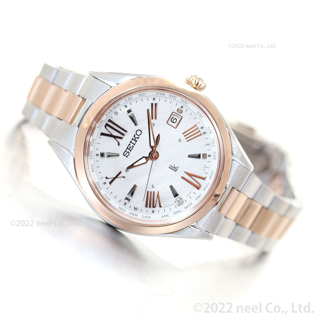 セイコー ルキア SEIKO LUKIA 電波 ソーラー 腕時計 レディース チタン SSQV104 レディコレクション Lady collection Renewal Models