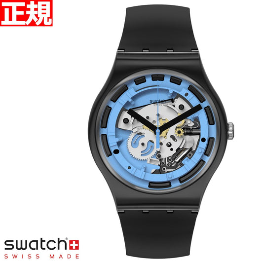 swatch スウォッチ 腕時計 SUOB187 メンズ レディース オリジナルズ ブルー・アナトミー ニュー・ジェント MONTHLY DROPS BLUE ANATOMY New Gent
