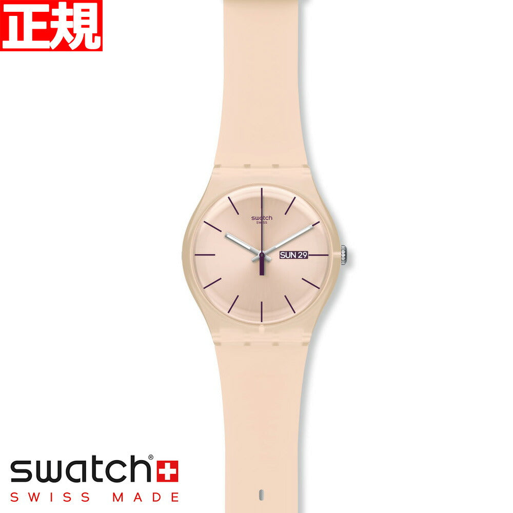 swatch スウォッチ 腕時計 メンズ レディース オリジナルズ ニュージェント ローズ・レーベル Originals New Gent ROSE REBEL SUOT700