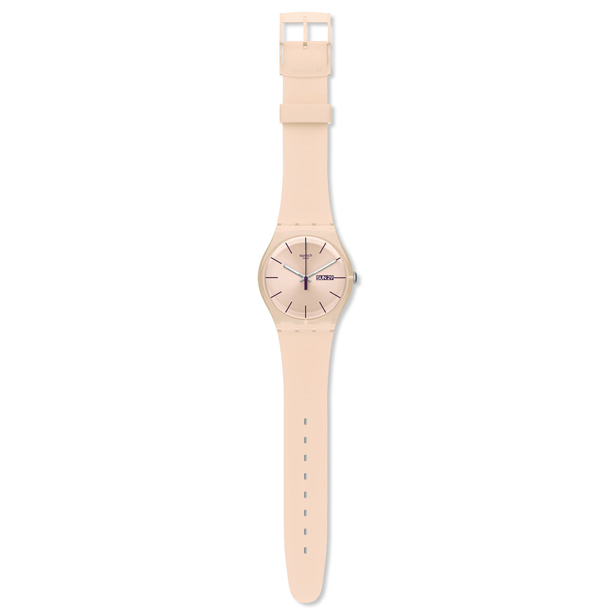 swatch スウォッチ 腕時計 メンズ レディース オリジナルズ ニュージェント ローズ・レーベル Originals New Gent ROSE REBEL SUOT700